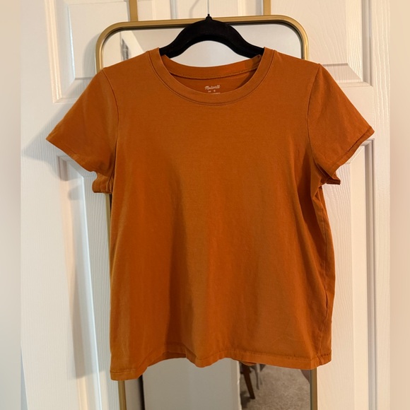 Madewell Burnt Orange Short Sleeve Tee - Picture 1 of 7